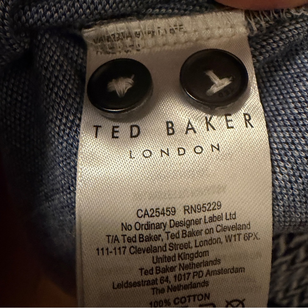 Ted Baker London Jacquard Polo Shirt size 4 or medium - Picture 5 of 6